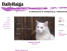 Tablet Screenshot of dailyhaiga.org